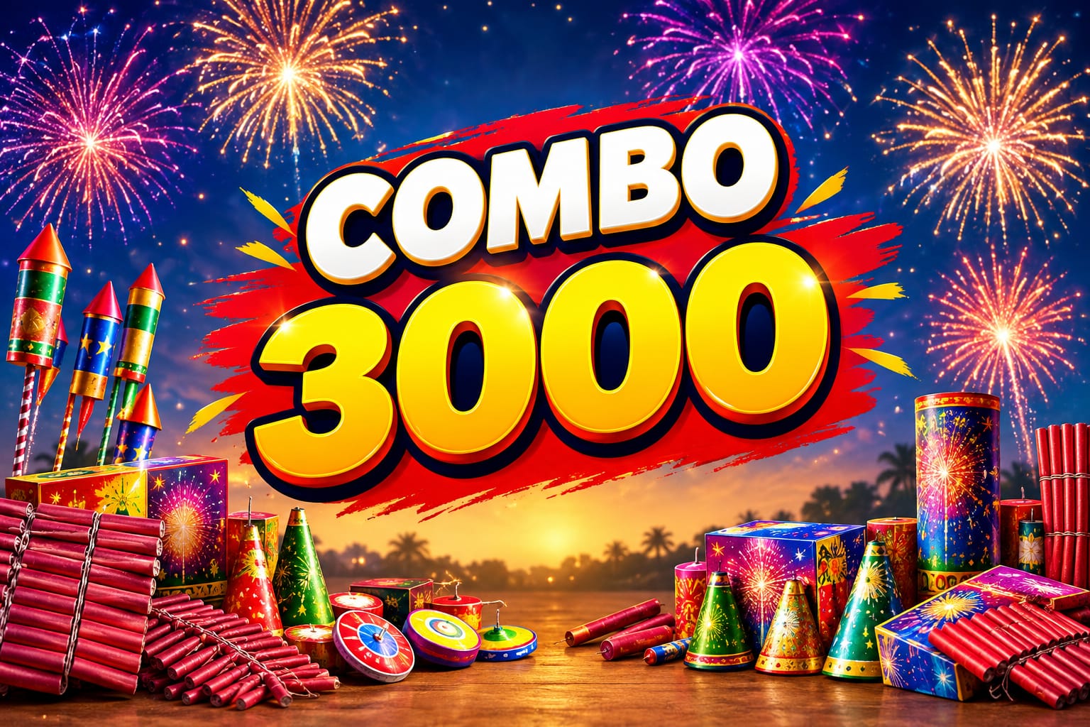 3000 Diwali Crackers Combo Offer Sivakasi